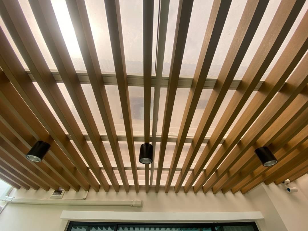 ลักษณะการติดตั้งงานระแนง